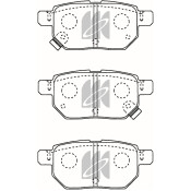 Колодки тормозные дисковые Kashiyama, задние, комплект на ось (4 шт), арт. D2323M