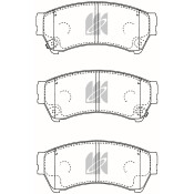 Колодки тормозные дисковые Kashiyama, передние, комплект на ось (4 шт), арт. D3146MH