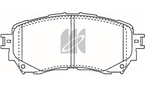 Колодки тормозные дисковые Kashiyama, передние, комплект на ось (4 шт), арт. D3159H