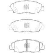 Колодки тормозные дисковые Kashiyama, комплект на ось (4 шт), арт. D5091MH