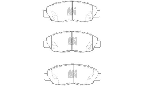 Колодки тормозные дисковые Kashiyama, комплект на ось (4 шт), арт. D5091MH