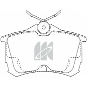 Колодки тормозные дисковые Kashiyama с противоскрипными пластинами, комплект на ось (4 шт), арт. D5109H