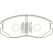 Колодки тормозные дисковые Kashiyama, передние, комплект на ось (4 шт), арт. D6066