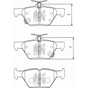 Колодки тормозные дисковые Kashiyama, задние, комплект на ось (4 шт), арт. D7078M