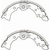 Колодки тормозные барабанные Kashiyama, комплект на ось (4 шт), арт. K1167
