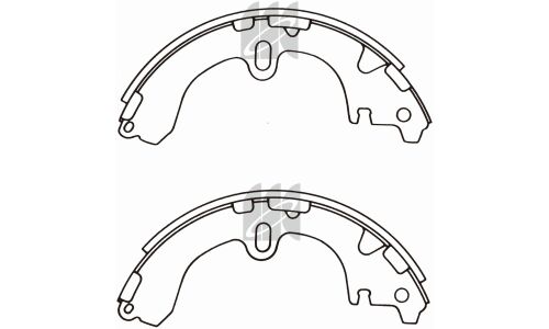 Колодки тормозные барабанные Kashiyama, комплект на ось (4 шт), арт. K2311