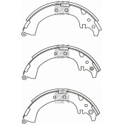 Колодки тормозные барабанные Kashiyama, комплект на ось (4 шт), арт. K2333