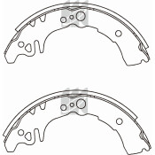 Колодки тормозные барабанные Kashiyama, комплект на ось (4 шт), арт. K2350