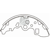 Колодки тормозные барабанные Kashiyama, комплект на ось (4 шт), арт. K3410