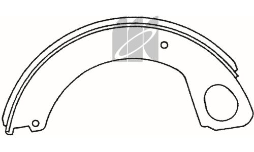 Колодки тормозные барабанные Kashiyama, комплект на ось (4 шт), арт. K6680