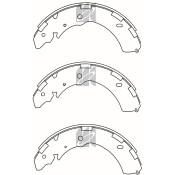 Колодки тормозные барабанные Kashiyama, комплект на ось (4 шт), арт. K6741