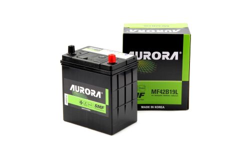 Аккумулятор Aurora SMF 42B19L, 38Ач, CCA 350А, необслуживаемый