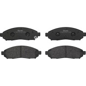 Колодки тормозные дисковые Brembo, комплект на ось (4 шт), арт. P56059