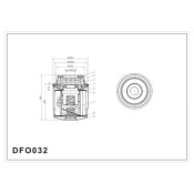 Фильтр масляный DOUBLE FORCE арт. DFO032 DFO032