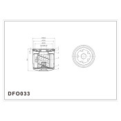 Фильтр масляный DOUBLE FORCE Заменён на арт.DFO022 DFO033