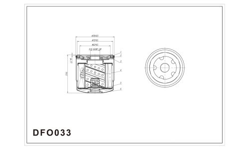 Фильтр масляный DOUBLE FORCE Заменён на арт.DFO022 DFO033