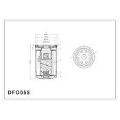 Фильтр масляный DOUBLE FORCE Замена для арт. DFO034 DFO058