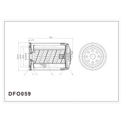 Фильтр масляный DOUBLE FORCE DFO059