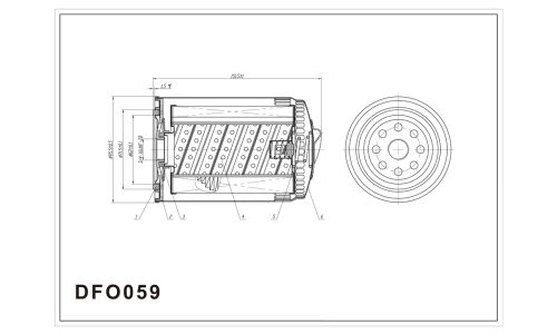 Фильтр масляный DOUBLE FORCE DFO059