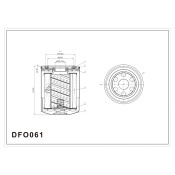 Фильтр масляный DOUBLE FORCE арт. DFO061 DFO061