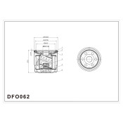 Фильтр масляный DOUBLE FORCE арт. DFO062 DFO062