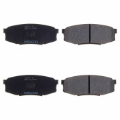 Колодки тормозные дисковые Akebono, задние, комплект на ось (4 шт), арт. AX-756K