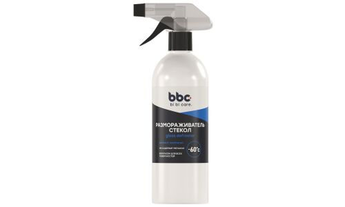 Размораживатель стёкол и зеркал BiBiCare Glass Defroster, без метанола, бутылка с триггером 500мл, арт. 4048