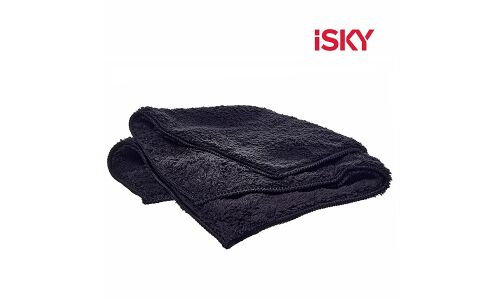 Полотенце iSky, для сбора воды и полировки, микрофибра, 400x400мм, чёрное, арт. iMT-4040