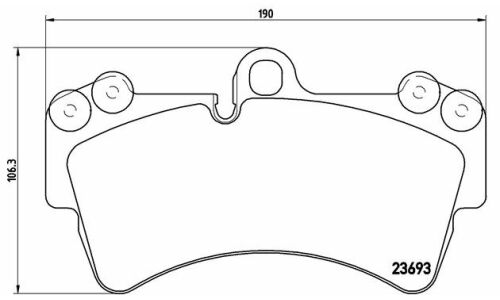 Колодки тормозные Brembo дисковые, арт. P85065