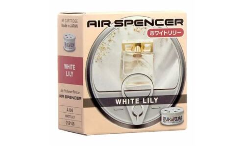 Ароматизатор на торпедо Eikosha Spirit Refill White Lily (Белая лилия), меловой, баночка 40г, арт. A-108