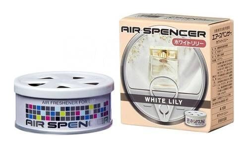 Ароматизатор на торпедо Eikosha Spirit Refill White Lily (Белая лилия), меловой, баночка 40г, арт. A-108
