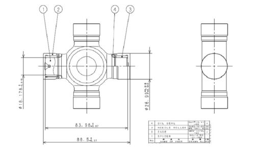 Крестовина карданного вала GMB GU-10009