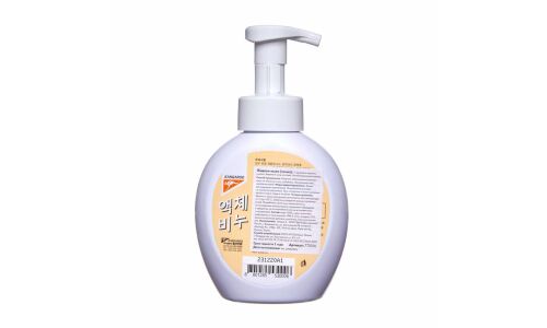 Мыло жидкое (пенка) Kangaroo Home, с ароматом персика и манго, бутылка с дозатором 500мл, арт. 770016