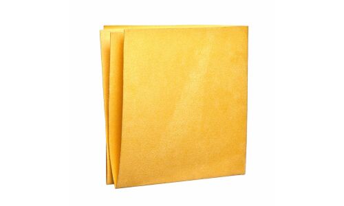 Салфетка iSky, для ухода за автомобилем, замша и микрофибра, 460x450мм, жёлтая, арт. iMCU-46