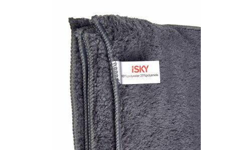 Салфетка iSky, для удаления влаги и полировки, микрофибра, 600x500мм, серая, арт. iMT-5060