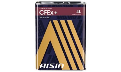 Масло трансмиссионное Aisin CFEx+, синтетическое, универсальное, для вариаторов, 4л, арт. CVTFP04SB