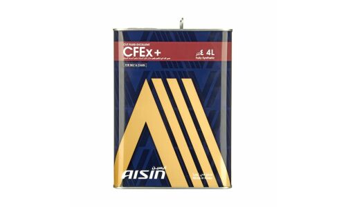 Масло трансмиссионное Aisin CFEx+, синтетическое, универсальное, для вариаторов, 4л, арт. CVTFP04SB