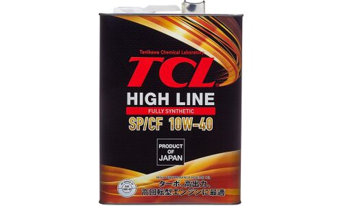 Масло моторное TCL High Line 10w40, синтетическое, API SP/CF, универсальное, 4л, арт. H0041040SP