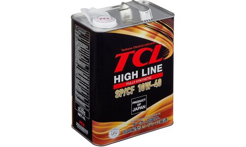 Масло моторное TCL High Line 10w40, синтетическое, API SP/CF, универсальное, 4л, арт. H0041040SP