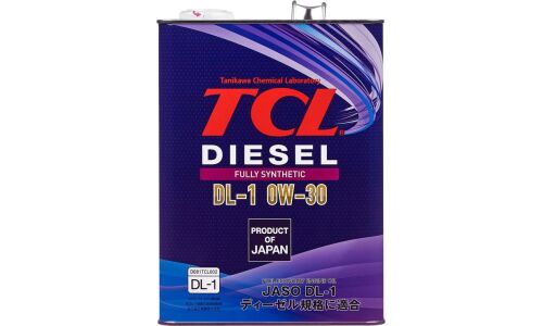 Масло моторное TCL Diesel 0w30, синтетическое, JASO DL-1, для дизельного двигателя, 4л, арт. D0040030