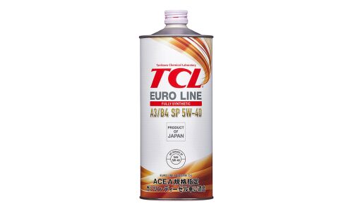 Масло моторное TCL Euro Line 5w40, синтетическое, API SP, ACEA A3/B4, универсальное, 1л, арт. E0010540A3B4