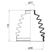 Пыльник ШРУСа Maruichi, наружный, арт. 02-187