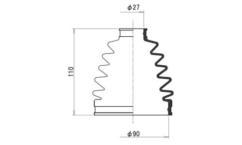 Пыльник ШРУСа Maruichi, наружный, арт. 02-187