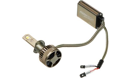 Лампа светодиодная Avantech LED Bulbs H1 (P14.5s, T8), 12В, 45Вт (соответствует 55Вт), 3000К, комплект 2 шт, CANbus, арт. ALB0145SY