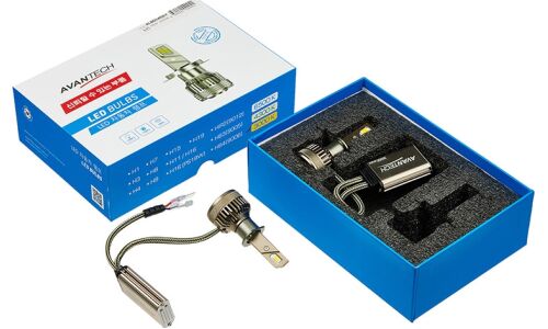 Лампа светодиодная Avantech LED Bulbs H1 (P14.5s, T8), 12В, 45Вт (соответствует 55Вт), 3000К, комплект 2 шт, CANbus, арт. ALB0145SY