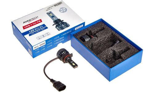Лампа светодиодная LED Avantech 9012 12V 35W, 6500К 3500lm (комплект 2 шт.), арт. ALB901235W