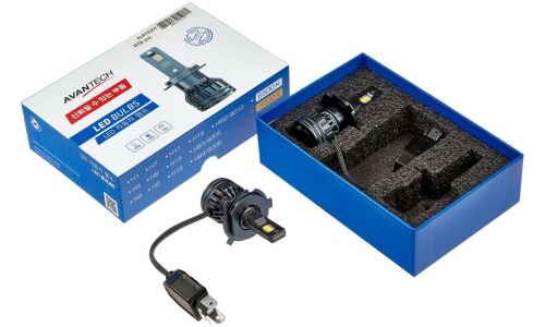 Лампа светодиодная Avantech LED Bulbs H19 (PU43t-3, T11), 12В, 35/35Вт (соответствует 60/55Вт), 3000К, комплект 2 шт, арт. ALB1935Y