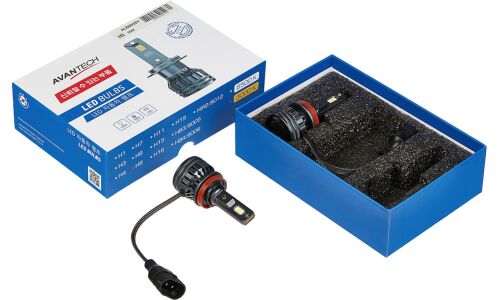 Лампа светодиодная Avantech LED Bulbs H9 (PGJ19-5, T11), 12В, 35Вт (соответствует 65Вт), 4300К, комплект 2 шт, арт. ALB0935Y