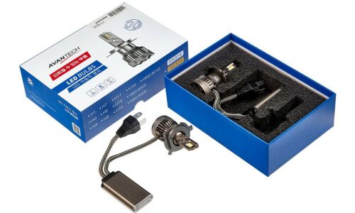 Лампа светодиодная Avantech LED Bulbs H19 (PU43t-3, T11), 12В, 45/45Вт (соответствует 60/55Вт), 6500К, комплект 2 шт, арт. ALB1945W