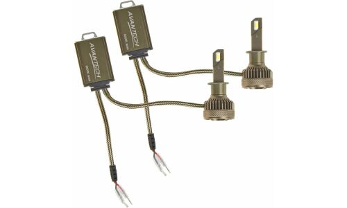 Лампа светодиодная Avantech LED Bulbs H1 (P14.5s, T8), 12В, 45Вт (соответствует 55Вт), 6500К, комплект 2 шт, арт. ALB0145W